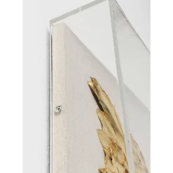 Wandschmuck Wings Gold-Weis 120X120Cm
