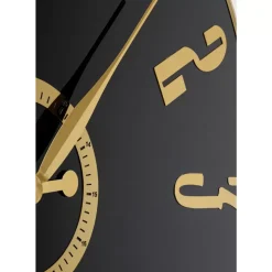 Wanduhr Casino Schwarz O76Cm