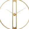 Wanduhr Clip Gold O107Cm