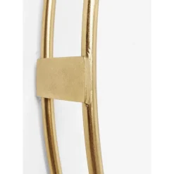 Wanduhr Clip Gold O107Cm