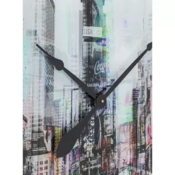 Wanduhr Glas Times Square O80Cm