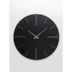 Wanduhr Luca Schwarz O70Cm