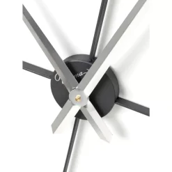 Wanduhr Nevio Silber O95Cm