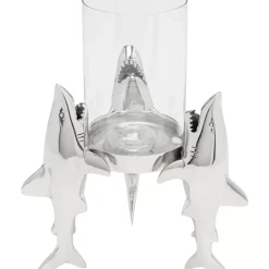 Windlicht Shark Family 23Cm