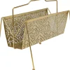Zeitungsständer Basket Gold Klein